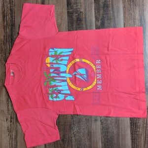 Vintage 90s San Juan T-Shirt Medium Pink 1991 Hotline Design Graphic Tourist Tee
